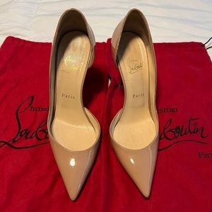 Tan Iriza 100 Patent leather pumps